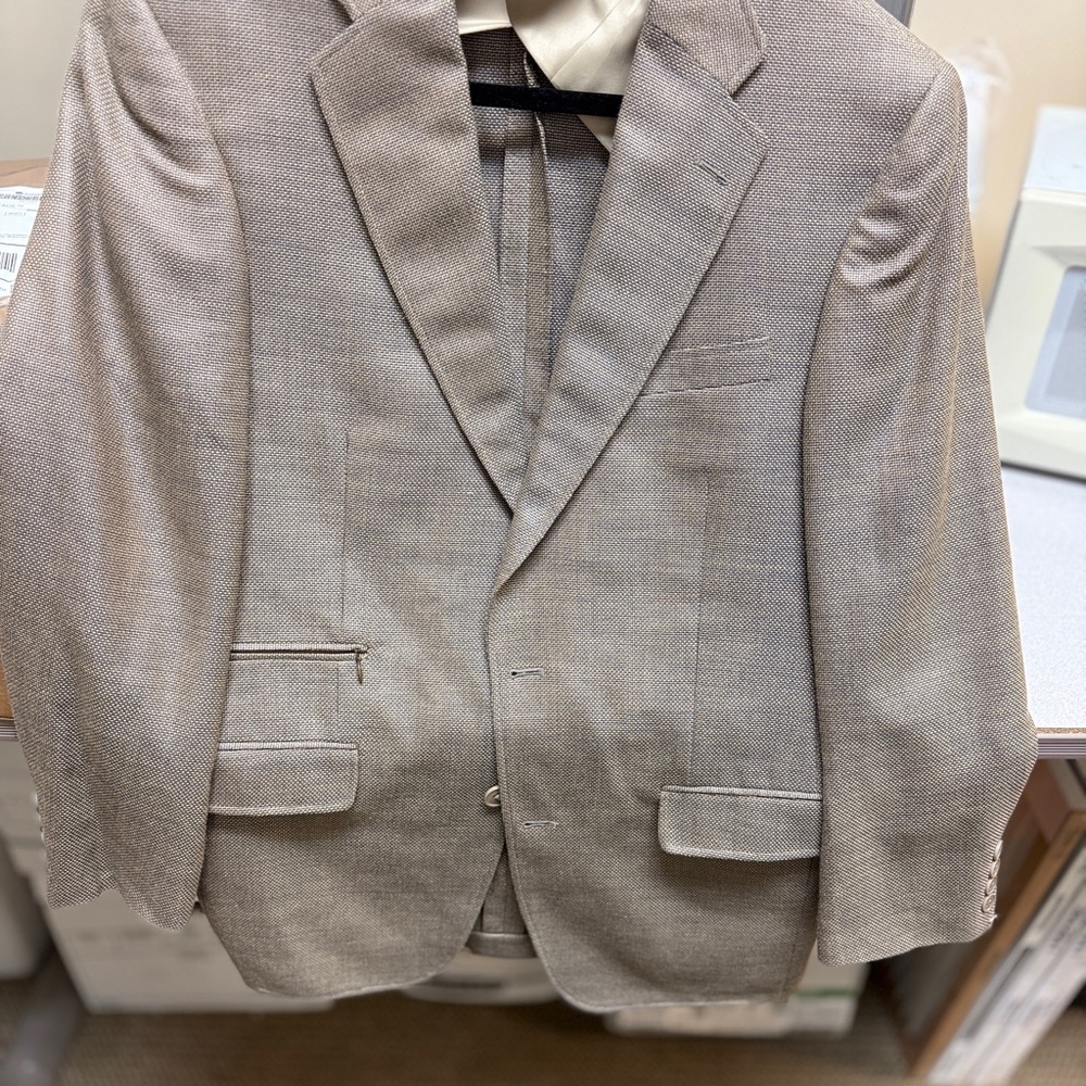 Murano Tan/Patterned Men's Blazer 38 R - Picture 1 of 15